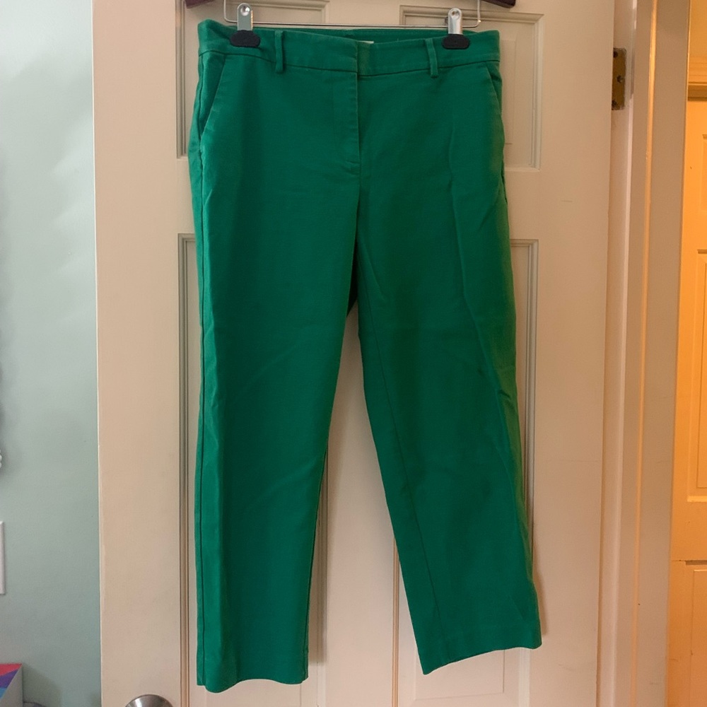 Loft emerald green pants 8